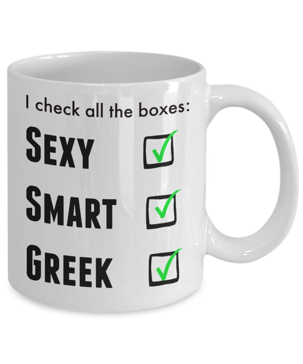 Funny Griechisch Pride Kaffee Tasse für Männer oder Frauen – Ich bin stolz Neuheit Love Tasse