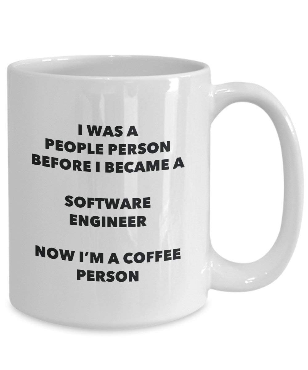 Software Engineer Kaffee Person Tasse – Funny Tee Kakao-Tasse – Geburtstag Weihnachten Kaffee Lover Cute Gag Geschenke Idee