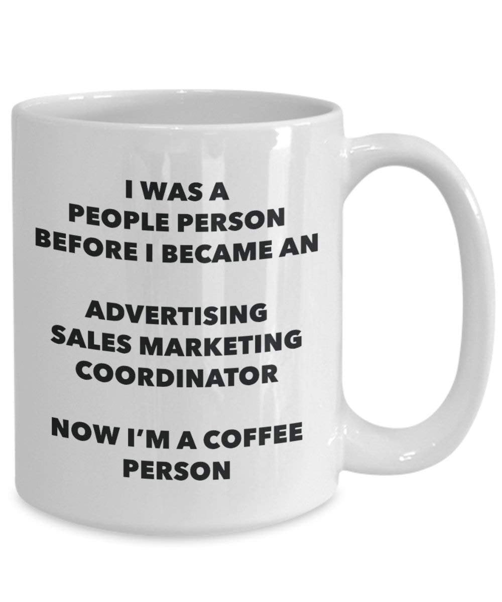 La publicité de vente Marketing Coordinator personne à café Mug Tasse à thé de cacao – rigolo – Anniversaire de Noël amateur de café mignon Gag Gifts Idée 11oz blanc