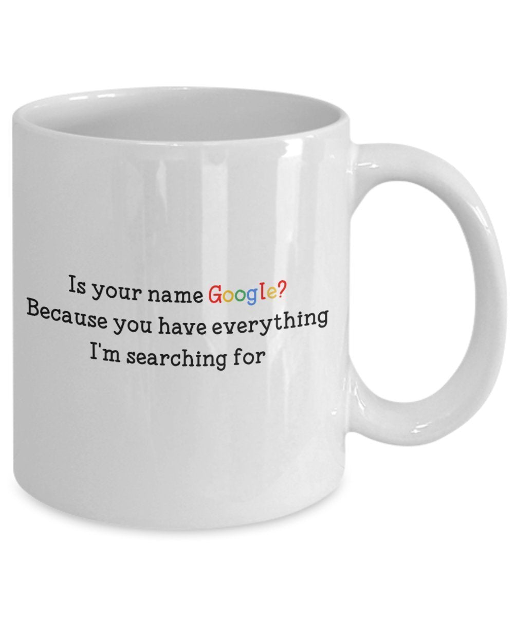 Lustige Tasse mit Aufschrift"Love Pun - Pick Up Lines" – Lustige Tasse für Tee/Kakao/Kaffee – Neuheit zum Geburtstag