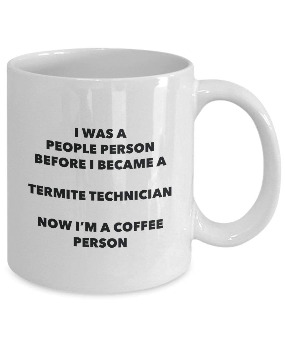 Termite Technician Tasse à café humoristique pour amateur de café Cadeau d'anniversaire de Noël 15oz blanc