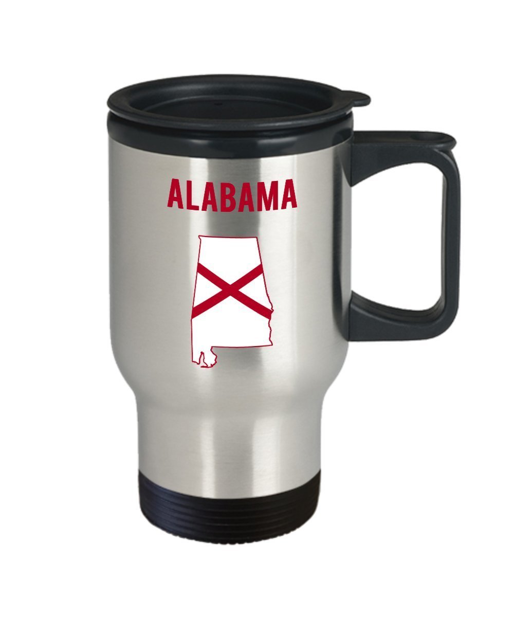 Alabama Travel Mug - Funny Coffee Insulated Tumbler - Novelty Birthday Christmas Anniversary Gag Gifts Idea