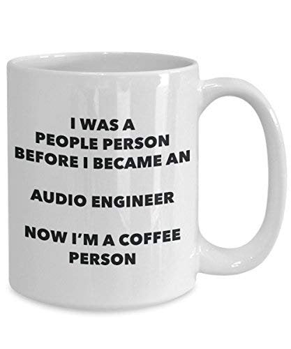 Audio Engineer Coffee Person Mug - Funny Tea Cocoa Cup - Birthday Christmas Coffee Lover Cute Gag Gifts Idea