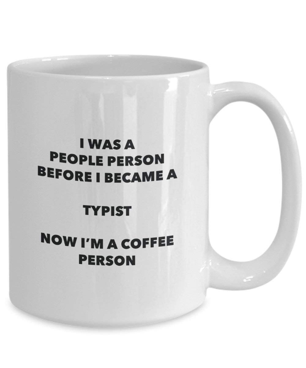 Typist Coffee Person Mug - Funny Tea Cocoa Cup - Birthday Christmas Coffee Lover Cute Gag Gifts Idea