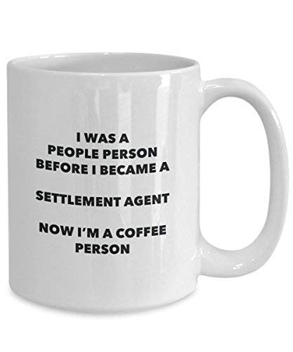 Settlement Agent Kaffee Person Tasse – Funny Tee Kakao-Tasse – Geburtstag Weihnachten Kaffee Lover Cute Gag Geschenke Idee