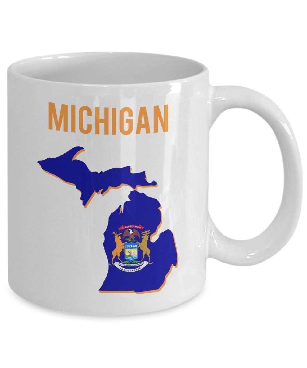 Michigan Mug - Funny Tea Hot Cocoa Coffee Cup - Novelty Birthday Christmas Anniversary Gag Gifts Idea
