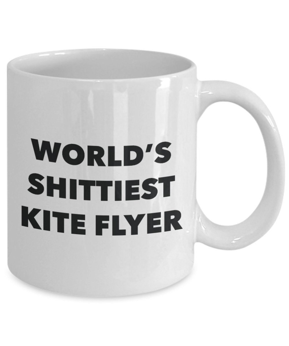 Kite Flyer Coffee Mug - World's Shittiest Kite Flyer - Kite Flyer Gifts - Funny Novelty Birthday Present Idea