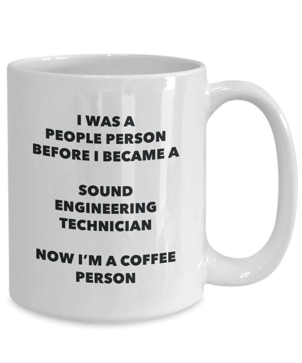 Sound Engineering Technician Kaffee Person Tasse – Funny Tee Kakao-Tasse – Geburtstag Weihnachten Kaffee Lover Cute Gag Geschenke Idee 11oz weiß