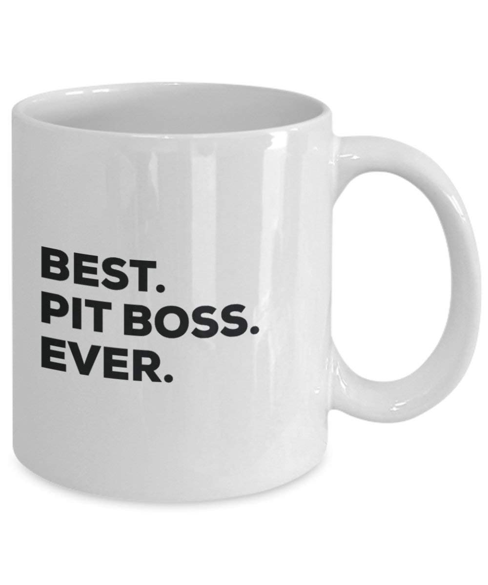 Meilleur Pit Boss jamais Mug rigolo – Tasse à café – Thank You Appréciation pour Noël Anniversaire Vacances Cadeau unique idées 15oz blanc