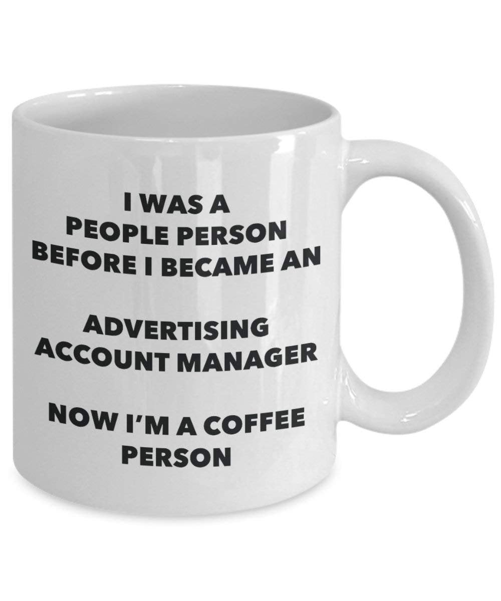 La publicité Account Manager personne à café Mug Tasse à thé de cacao – rigolo – Anniversaire de Noël amateur de café mignon Gag Gifts Idée 15oz blanc