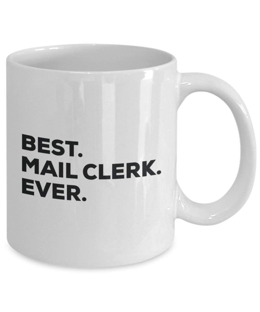 Best Mail Clerk Ever Tasse, Funny Coffee Cup – Thank You Anerkennung für Weihnachten Geburtstag Urlaub Einzigartiges Geschenk Ideen