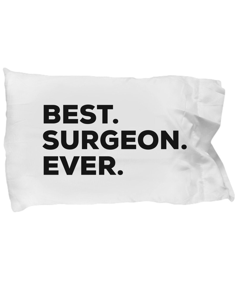 SpreadPassion Surgeon Pillow Case - Best Surgeon Ever - Plastic Orthopedic Cardiac - Funny Gift Idea - Christmas Birthday For Women Or Men