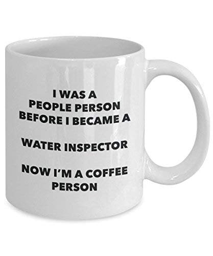 Water Inspector Coffee Person Mug - Funny Tea Cocoa Cup - Birthday Christmas Coffee Lover Cute Gag Gifts Idea