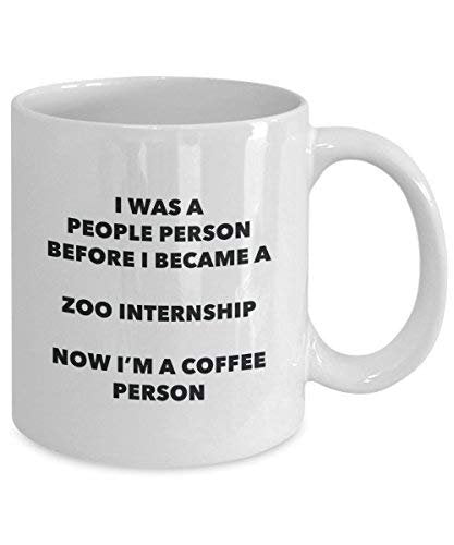 Zoo Stagiaires personne à café Mug Tasse à thé de cacao – rigolo – Anniversaire de Noël amateur de café mignon Gag Gifts Idée 15oz blanc