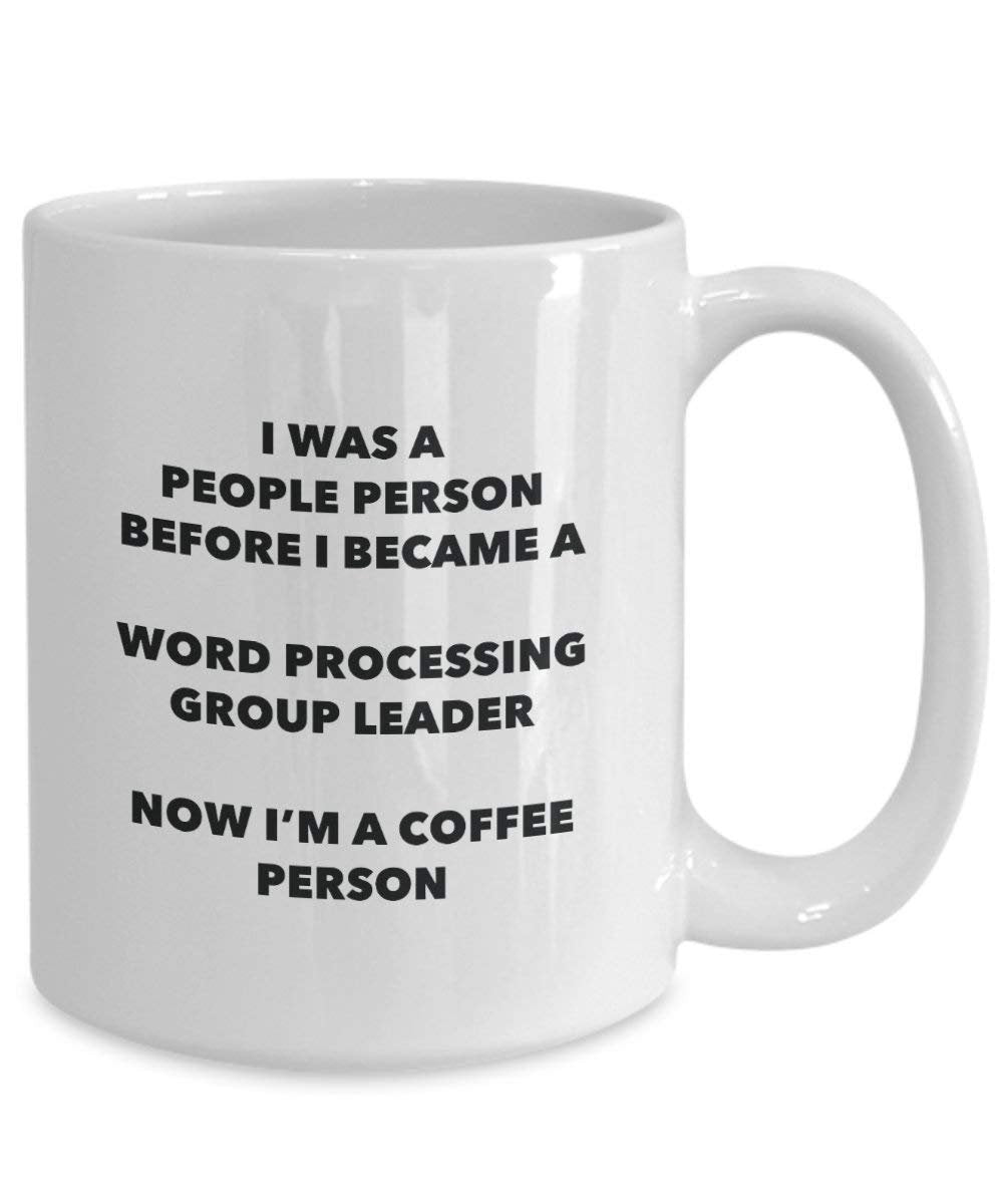 Word Processing Capogruppo cacao persona – Tazza da tè caffè tazza – Birthday Christmas Coffee Lover cute GAG regalo idea 11oz Infradito colorati estivi, con finte perline