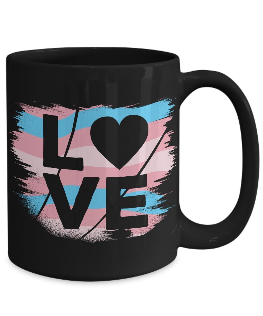 Funny Love Transgender flag pride Coffee Mug