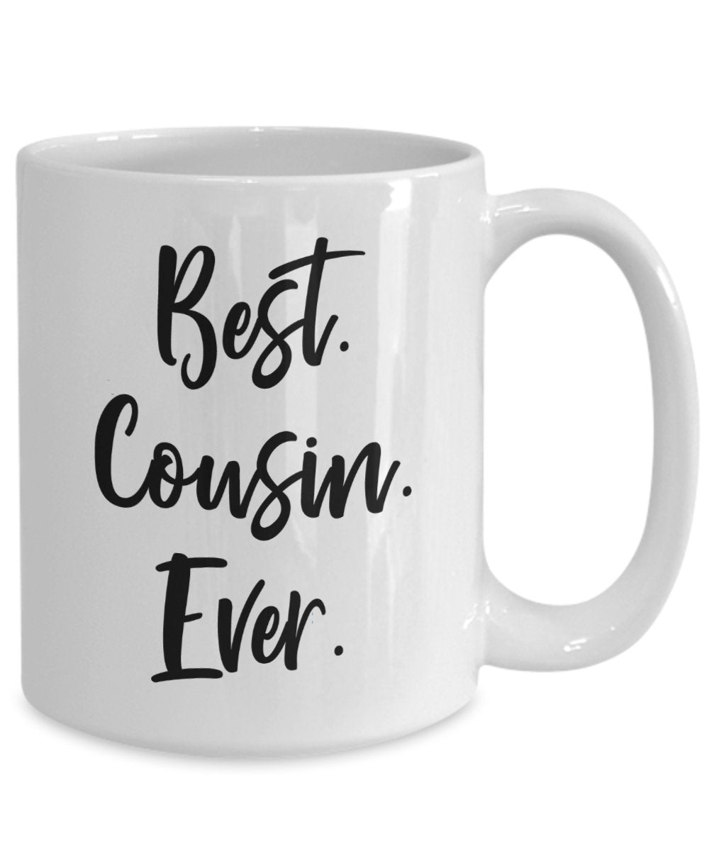 Tasse mit Aufschrift"Best Cousin Ever", lustige Teetasse, Kaffeetasse – Neuheit Geburtstag Weihnachten Jahrestag Gag Geschenkidee