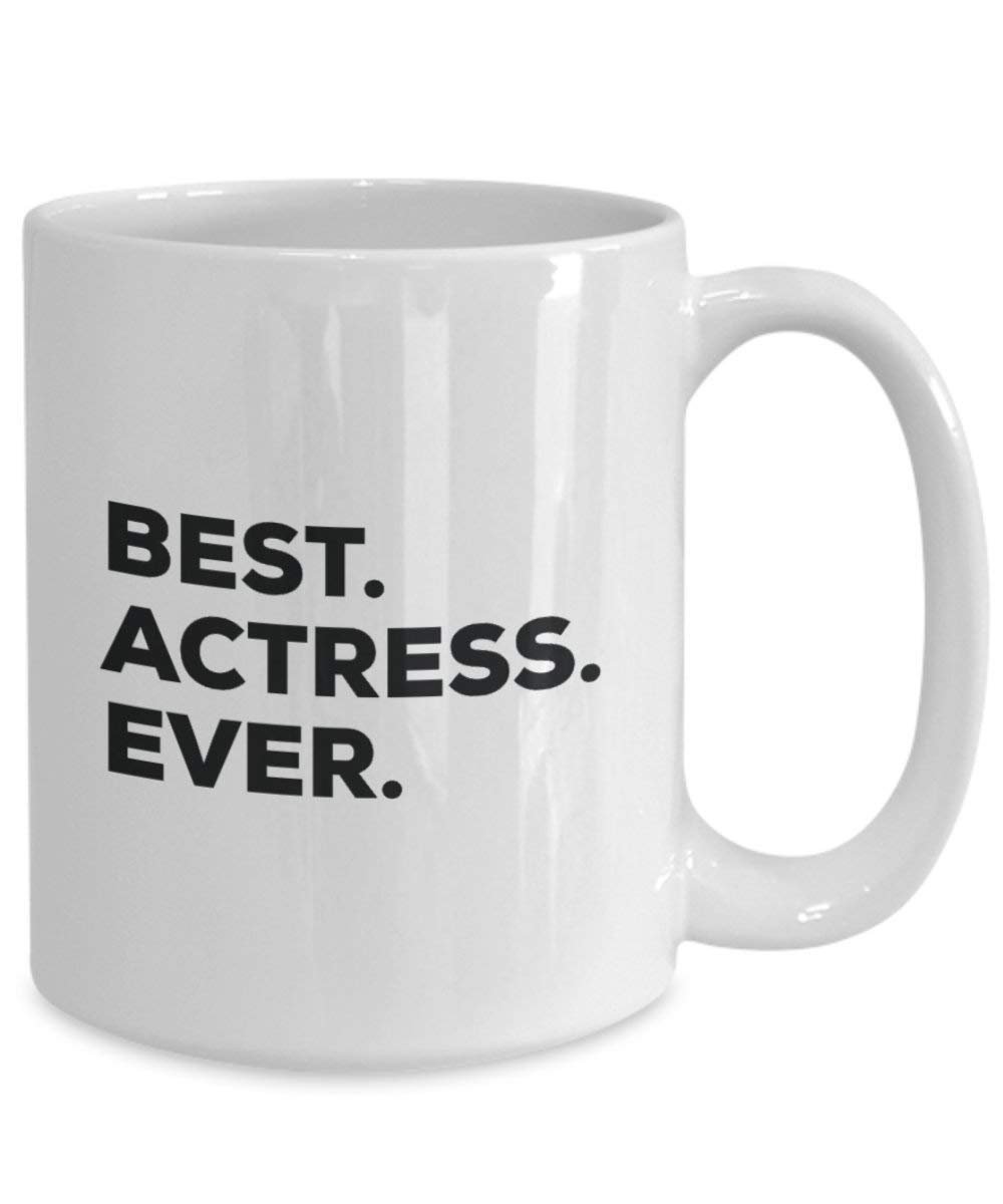Best Actress Ever Mug - Funny Coffee Cup -Thank You Appreciation for Christmas Birthday Holiday Unique Gift Ideas