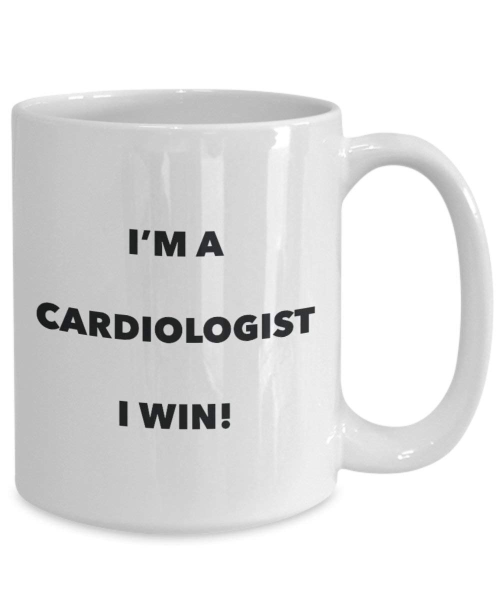 Cardiologist Mug - I'm a Cardiologist I win! - Funny Coffee Cup - Novelty Birthday Christmas Gag Gifts Idea