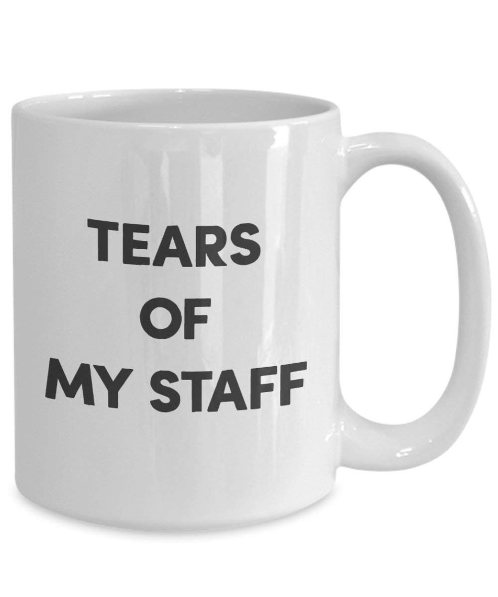 Tears of Staff Tasse – Funny Tee Hot Cocoa Kaffeetasse – Neuheit Geburtstag Weihnachten Jahrestag Gag Geschenke Idee