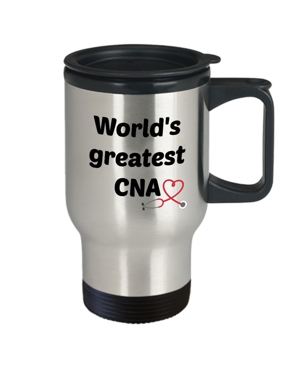 State Tested Nursing Assistant Gifts - World's Greatest CAN Travel Mug - Funny Tea Hot Cocoa Coffee Cup - Novelty Birthday Christmas Gag Gifts Idea