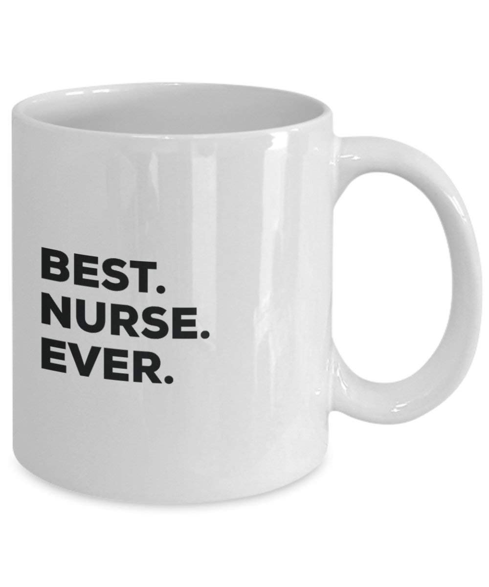 Best Nurse Ever Tasse – Funny Coffee Cup – Thank You Anerkennung für Weihnachten Geburtstag Urlaub Einzigartiges Geschenk Ideen