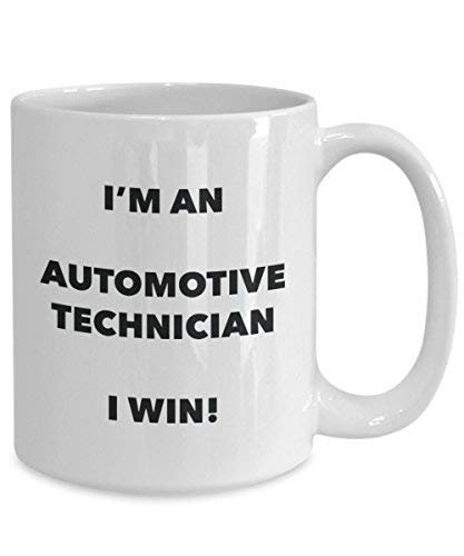 Automotive Technician mug – I' m An Automotive Technician i Win. – Funny Coffee Cup – novelty Birthday Christmas GAG regalo idea 11oz Infradito colorati estivi, con finte perline