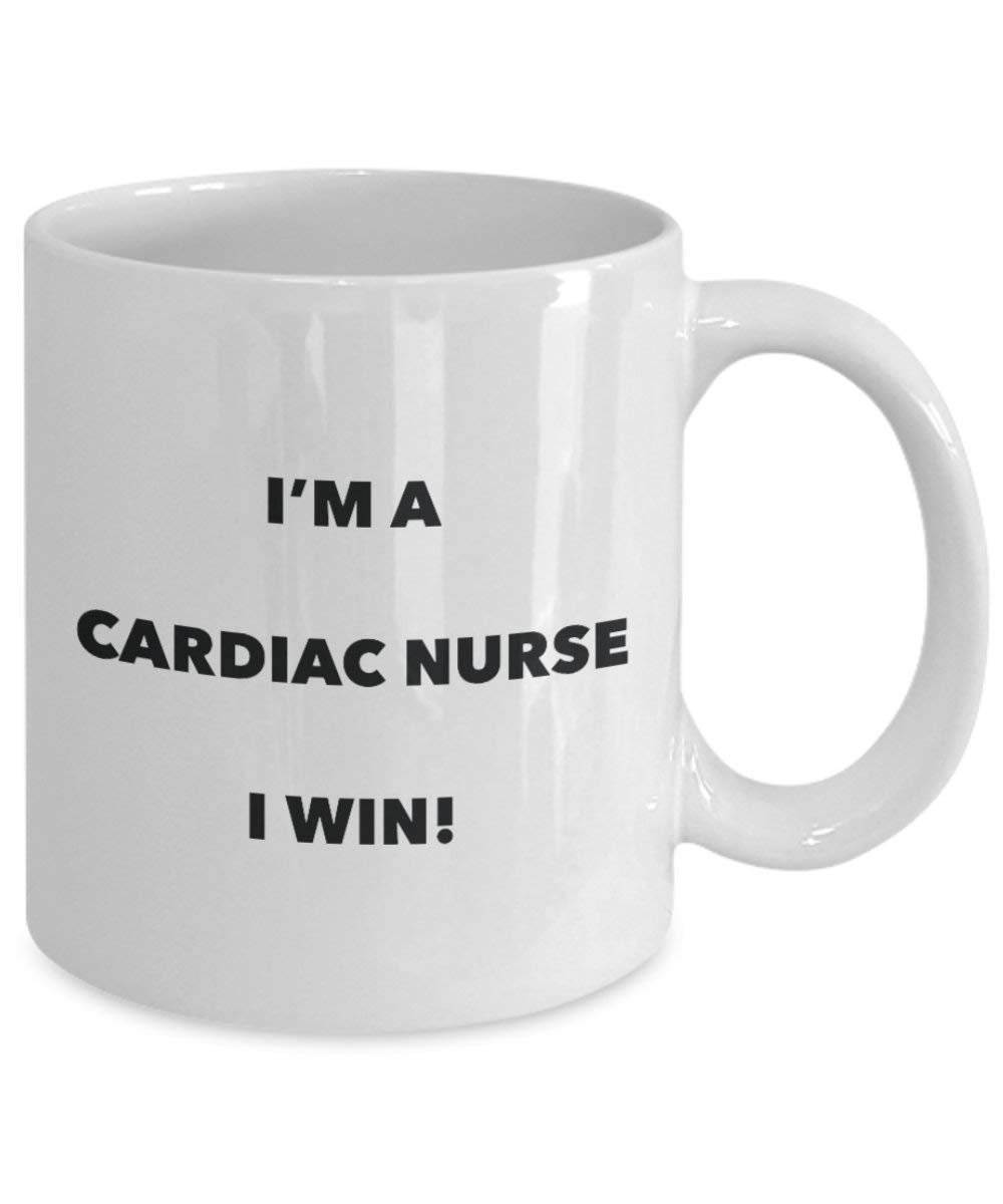 CARDIAC Nurse Tasse – I 'm a Cardiac Nurse I Win. – Funny Kaffeetasse – Neuheit Geburtstag Weihnachten Gag Geschenke Idee