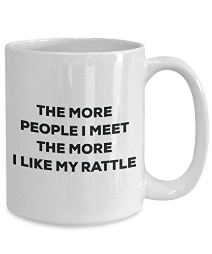 The More People I Meet the More I Like My Rassel Tasse – Funny Coffee Cup – Weihnachten Hund Lover niedlichen Gag Geschenke Idee