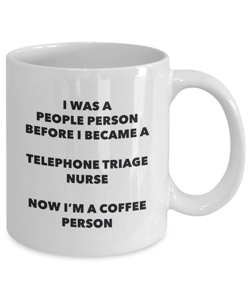 Telephone Triage NurseCoffee Person Mug - Funny Tea Cocoa Cup - Birthday Christmas Coffee Lover Cute Gag Gifts Idea