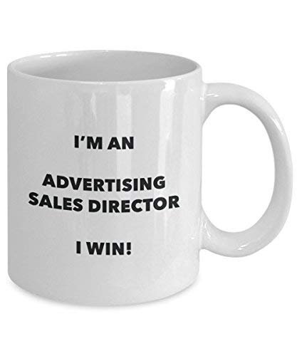Werbung Sales Director Tasse – Ich bin ein Werbung Sales Director I Win. – Funny Kaffeetasse – Neuheit Geburtstag Weihnachten Gag Geschenke Idee