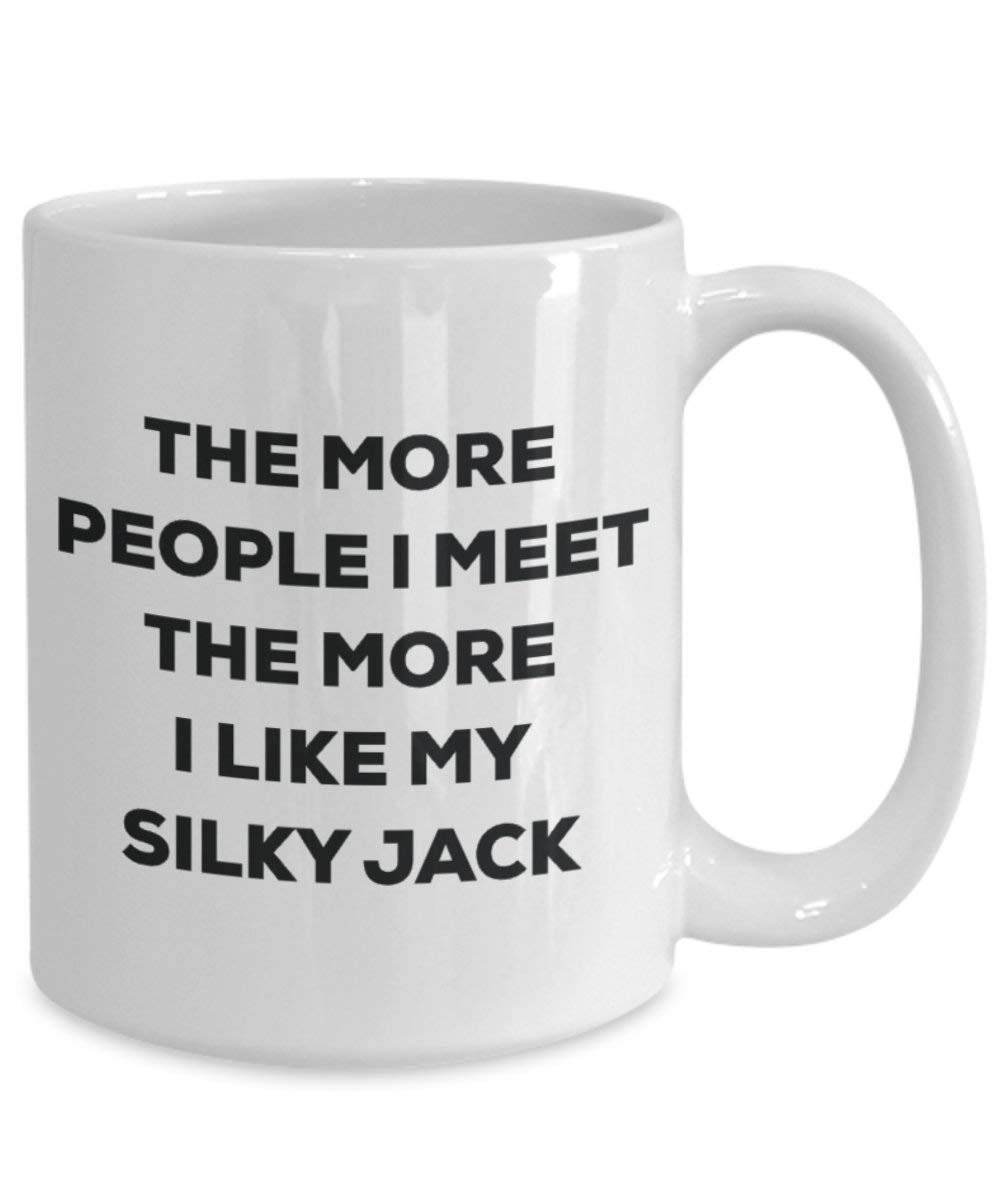 The more people i meet the more i Like My Silky jack mug – Funny Coffee Cup – Christmas Dog Lover cute GAG regalo idea 15oz Infradito colorati estivi, con finte perline
