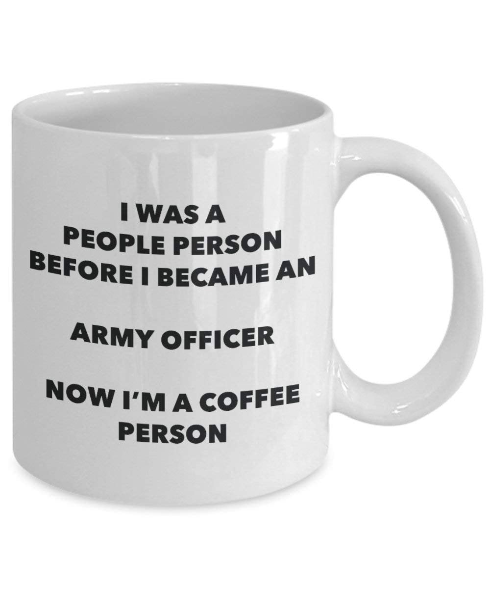 Army Officer Coffee Person Mug - Funny Tea Cocoa Cup - Birthday Christmas Coffee Lover Cute Gag Gifts Idea