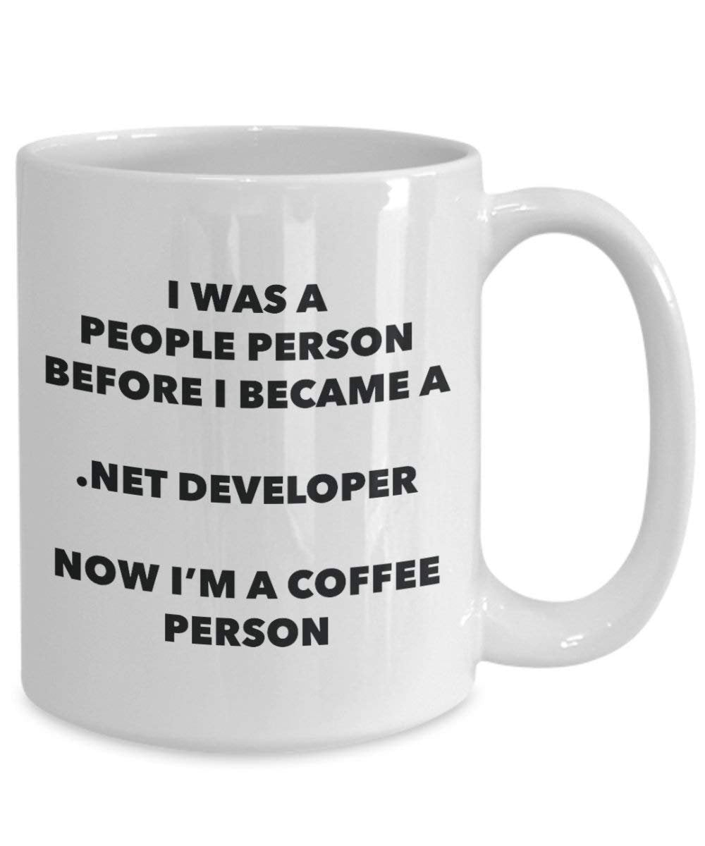.Net Developer Coffee Person Mug - Funny Tea Cocoa Cup - Birthday Christmas Coffee Lover Cute Gag Gifts Idea