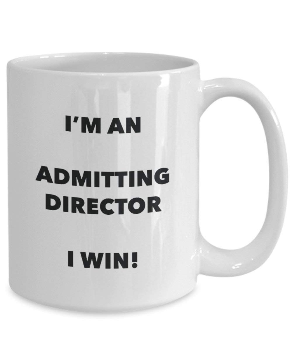 Aufnahme Director Tasse – Ich bin ein Zulassung Director I Win. – Funny Kaffeetasse – Neuheit Geburtstag Weihnachten Gag Geschenke Idee