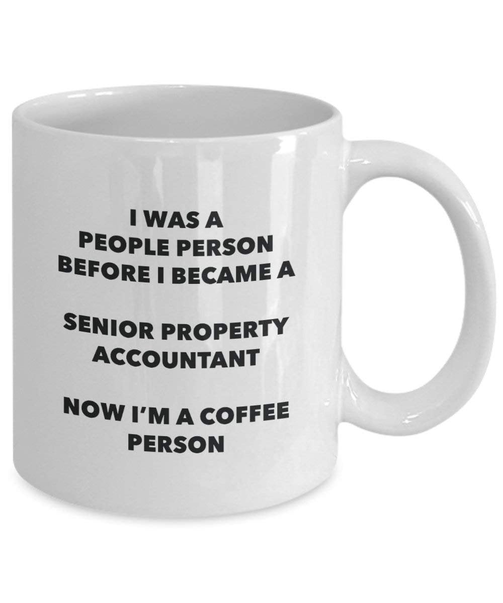 Senior Eigentum Buchhalter Kaffee Person Tasse – Funny Tee Kakao-Tasse – Geburtstag Weihnachten Kaffee Lover Cute Gag Geschenke Idee 15oz weiß