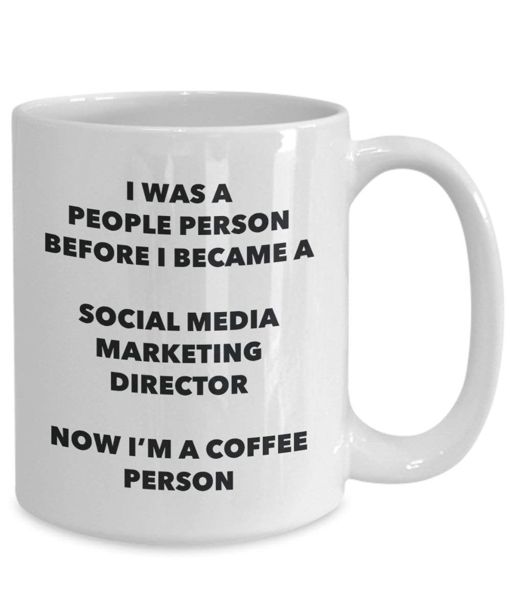 Social Media Marketing Regisseur Kaffee Person Tasse – Funny Tee Kakao-Tasse – Geburtstag Weihnachten Kaffee Lover Cute Gag Geschenke Idee