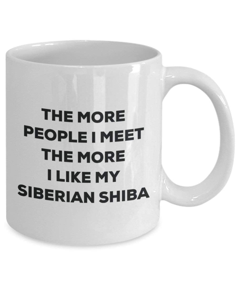The more people i meet the more i Like My Siberian Shiba mug – Funny Coffee Cup – Christmas Dog Lover cute GAG regalo idea 15oz Infradito colorati estivi, con finte perline