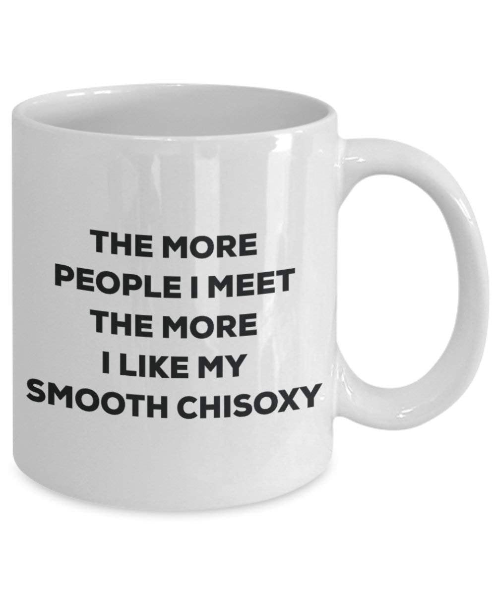 The more people i meet the more i Like My Smooth Chisoxy mug – Funny Coffee Cup – Christmas Dog Lover cute GAG regalo idea 11oz Infradito colorati estivi, con finte perline