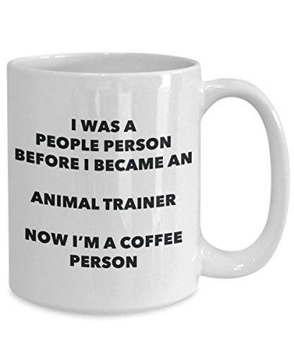 Animal Trainer Café personne Mug – Funny Tasse à thé de cacao – Anniversaire de Noël amateur de café mignon Gag Gifts Idée 11oz blanc