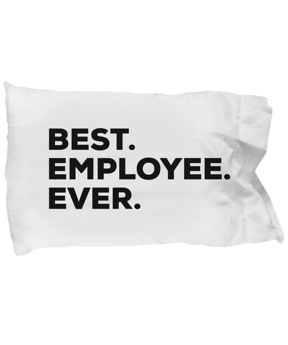 SpreadPassion Employee Pillow Case - Best Employee Ever - Funny Gift - New Government Appreciation Thank You - Women Men - Anniversary Recognition Ideas - Motivati