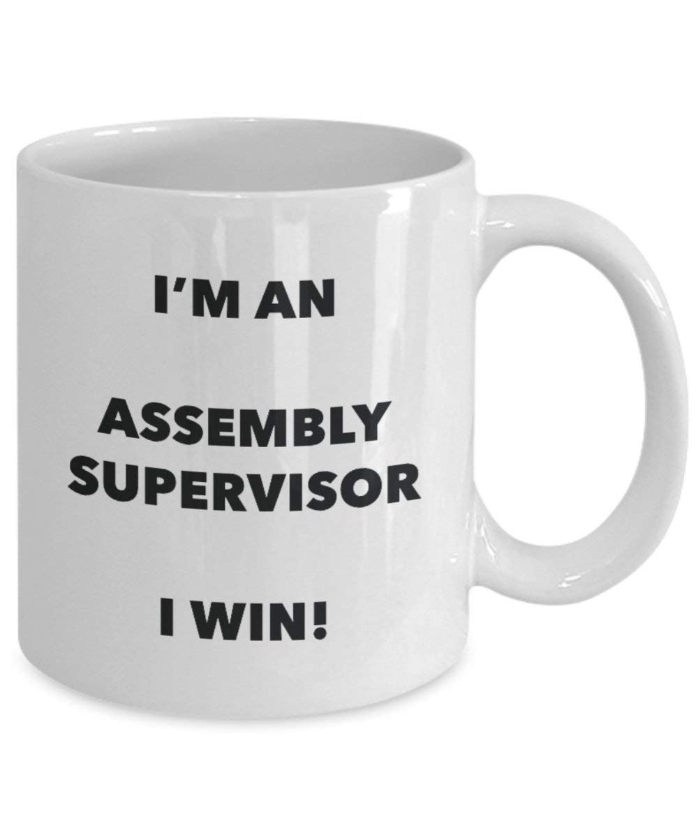 Montage Supervisor Tasse – Ich bin ein Montage Supervisor I Win. – Funny Kaffee Tasse – Geburtstag Weihnachten Gag Geschenke Idee