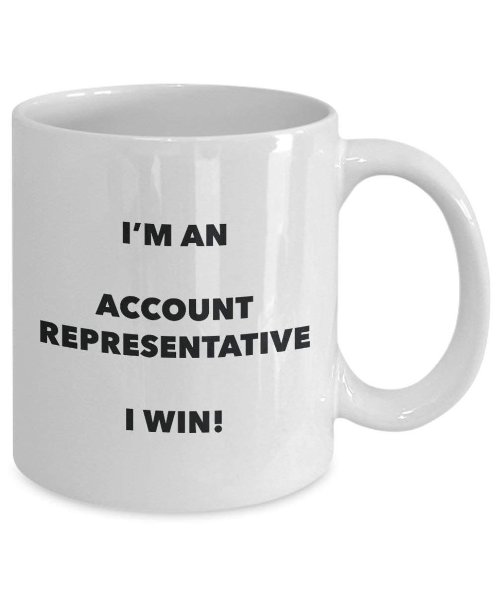 Konto Vertreter Tasse – Ich bin ein Konto Vertreter I Win. – Funny Kaffeetasse – Neuheit Geburtstag Weihnachten Gag Geschenke Idee 11oz weiß