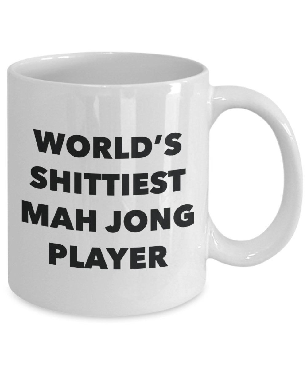 Mah Jong Player Kaffee Tasse – World 's shittiest mAh Jong Player – mAh Jong Player – Funny Neuheit Geburtstag Geschenk Idee