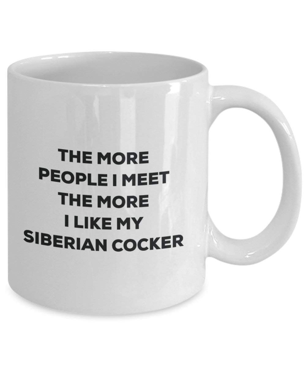 The more people i meet the more i Like My Siberian cocker mug – Funny Coffee Cup – Christmas Dog Lover cute GAG regalo idea 11oz Infradito colorati estivi, con finte perline