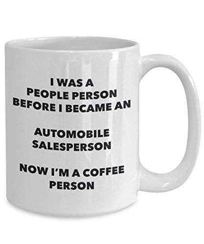 Automobile Salesperson Coffee Person Mug - Funny Tea Cocoa Cup - Birthday Christmas Coffee Lover Cute Gag Gifts Idea