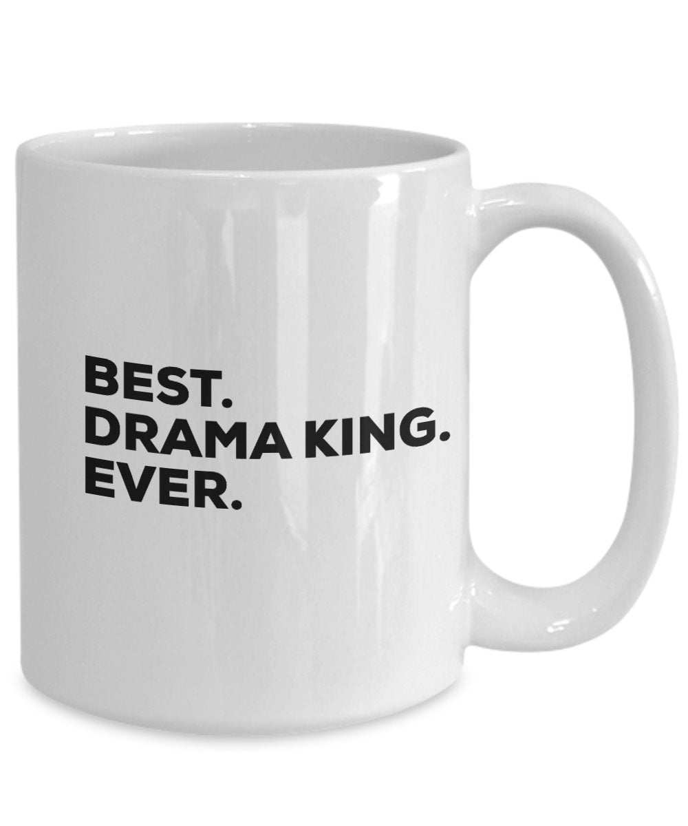 Drama King Gift - Mug - Coffee Cup - Funny Gag Gift - Best Drama King Ever - For Kids Teachers Boys Men - Themed Gifts - Theatre Theater Student - Bir