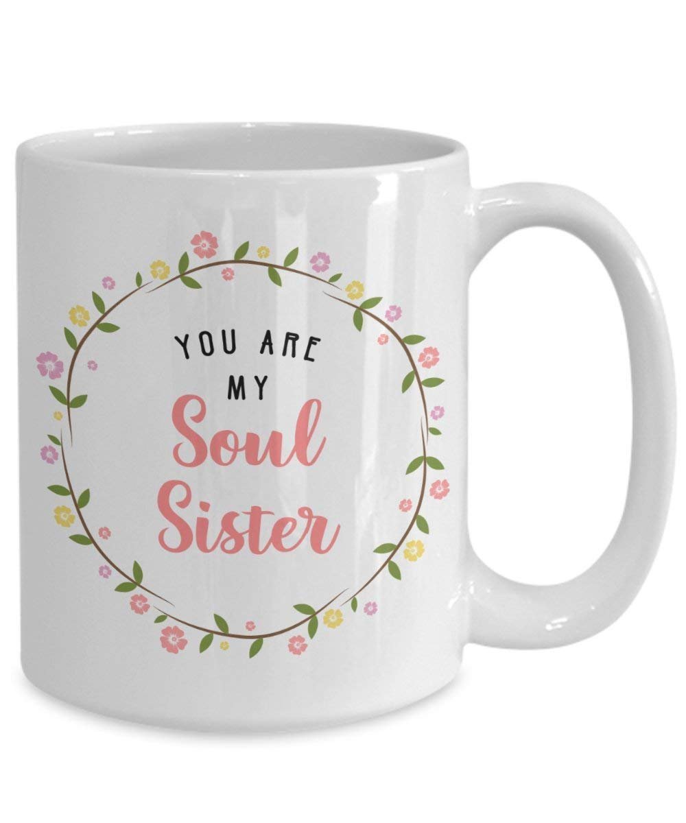 You Are My Soul Sister Tasse – Funny Tee Hot Cocoa Kaffeetasse – Neuheit Geburtstag Weihnachten Jahrestag Gag Geschenke Idee