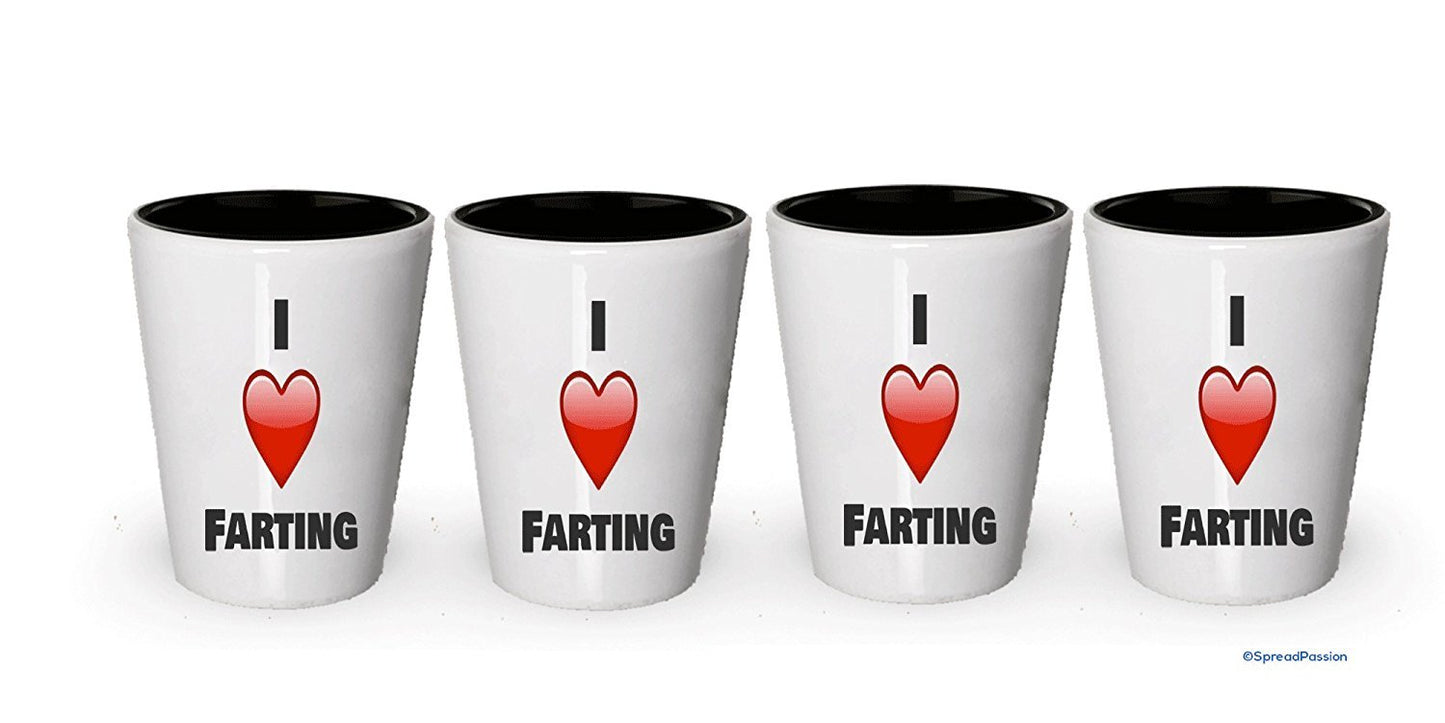 I Love Farting Shot Glass (6)