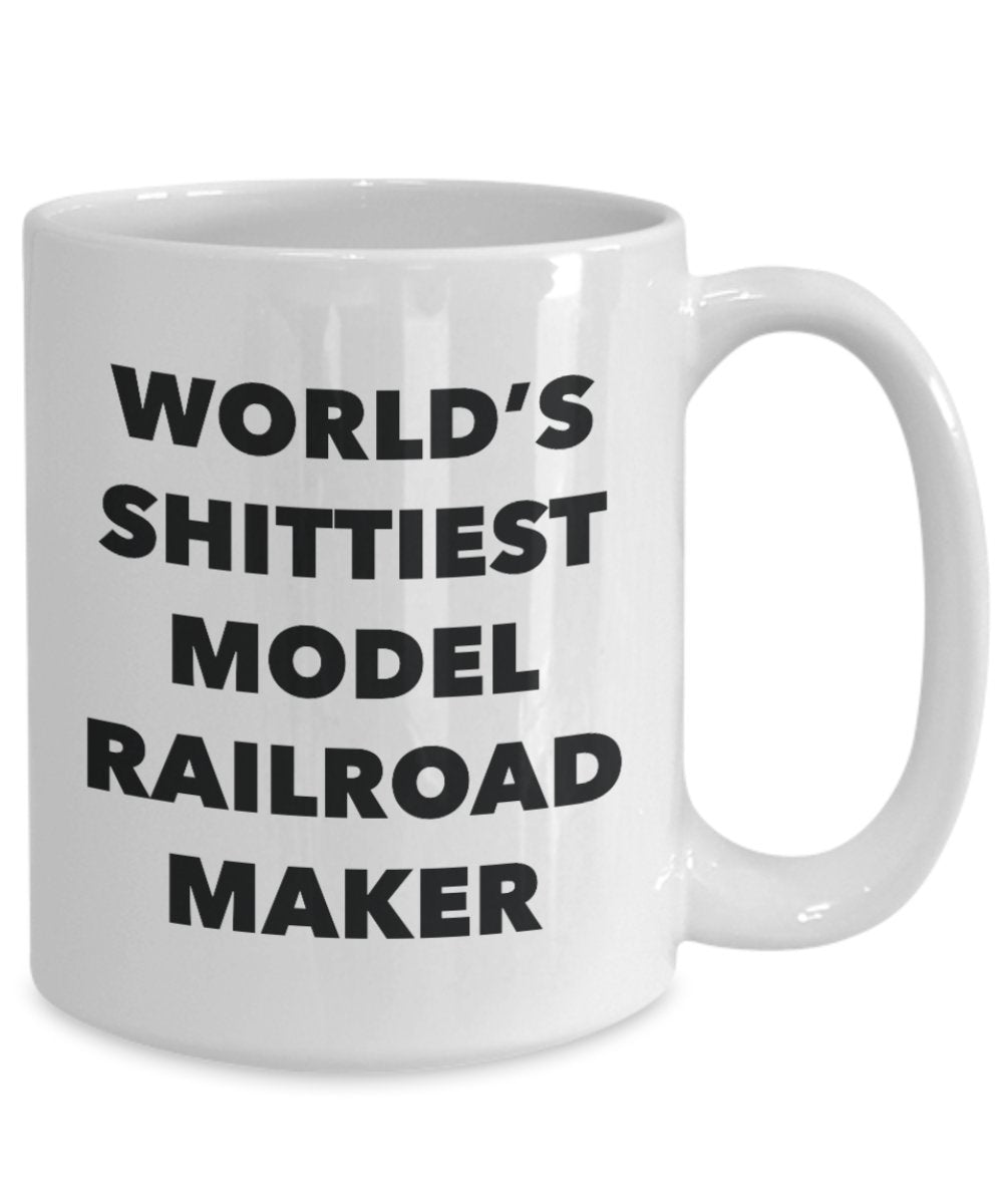 Model Railroad Maker Coffee Mug - World's Shittiest Model Railroad Maker - Model Railroad Maker Gifts - Funny Novelty Birthday Present Idea